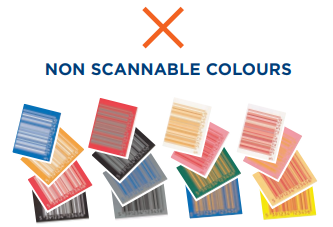 What colour should a barcode be?